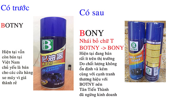 XỊT CHẾ BOTNY VÀ XỊT CHẾ BONY