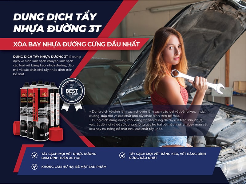 Chai tẩy nhựa đường 3T chuyên dụng cao cấp