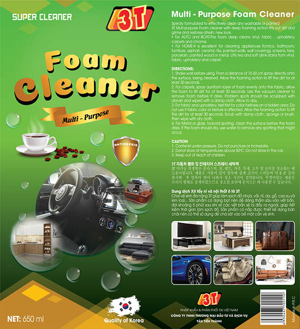 chai vệ sinh bọt foam 3t đa năng