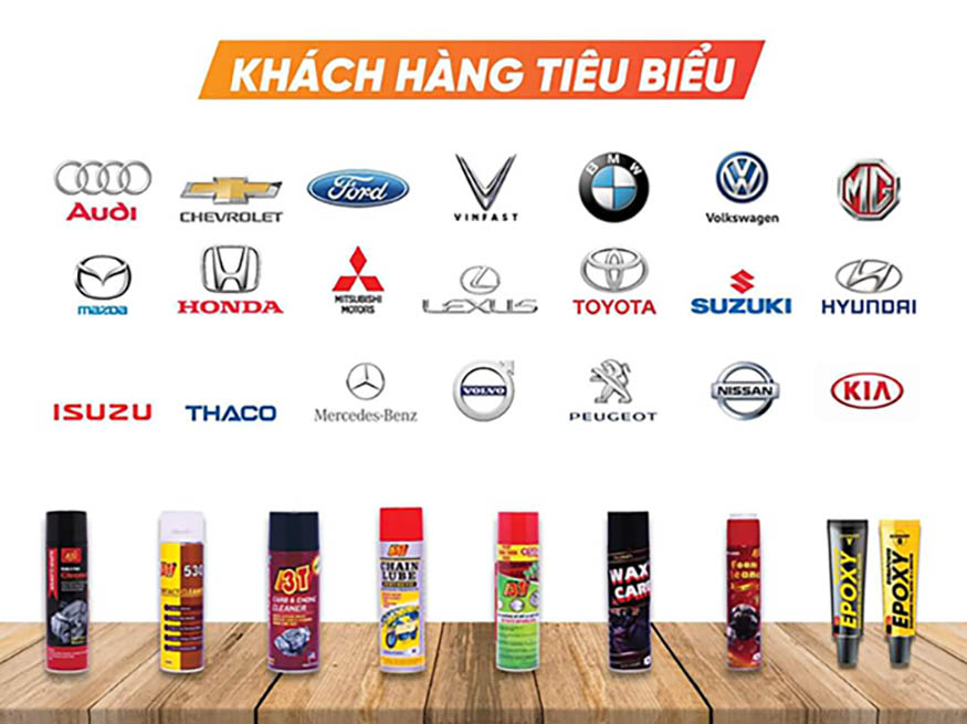 Đối tác ô tô xe máy sử dụng xịt chế 3T