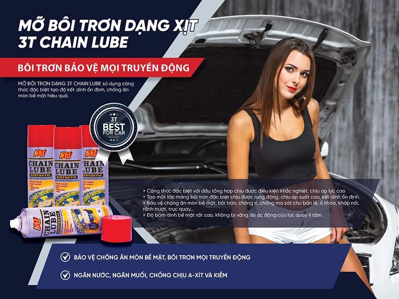 Chai dưỡng sên xe máy 3T