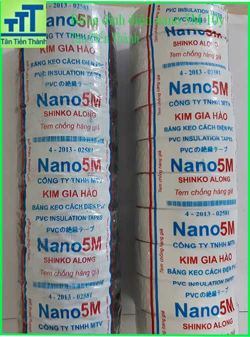 BĂNG DÍNH ĐIỆN NANO 5M 10Y KIM GIA HÀO